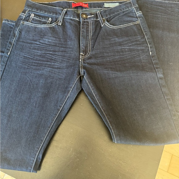 NWT Guess Dark Wash ULTRA Slim McCrae Fit Denim Jeans - Picture 5 of 5